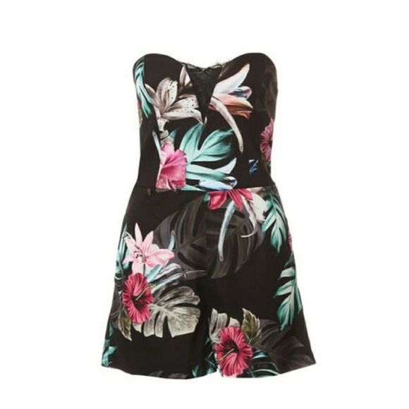 Guess Olinda Tropical Print Romper - Picture 2 of 3